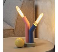 OSRAM Decor Straw table lamp, 2-bulb, colourful, steel, E27