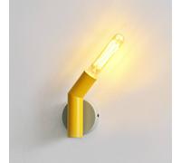 OSRAM Decor Straw wall light, 1-bulb, grey/yellow, steel, E27