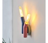 OSRAM Decor Straw wall light, 2-bulb, colourful, steel, E27