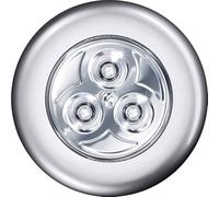 OSRAM DOT-it Classic Battery Operated LED Light Silver Plastic IP20 for Cupboard Kitchen Night Light
