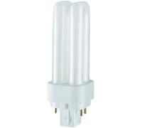 Osram Dulux DE 13w 4 Pin 827 Very Warm White (2700k) Compact Fluorescent Lamp, Glass, G24q-1, 13W