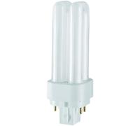 Osram Dulux DE 13w 4 Pin 827 Very Warm White (2700k) Compact Fluorescent Lamp, Glass, G24q-1, 13W