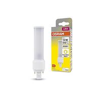 OSRAM Dulux Led D10 Em, G24D-1, 5W, 540Lm, 3000K, Warm White Light Color, Rotatable End Cap for Directional Light, Led Replacement for Classic Compact Fluorescents with A G24D-1 Base