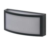OSRAM Endura Classic CUADRA Outdoor Light, wall Light, E27 Base, Dark Gray, Aluminum, Quick & Easy Installation, matt Diffuser, IP65 Protection, Outdoor use