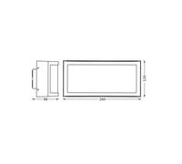 OSRAM ENDURA CLASSIC CUADRA outdoor wall lamp, dark grey, IP65