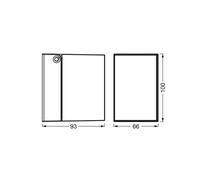 OSRAM ENDURA CLASSIC CUBE outdoor wall light, white metal IP44