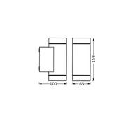 OSRAM ENDURA CLASSIC ITYS outdoor wall light, dark grey IP65