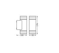 OSRAM ENDURA CLASSIC IVE outdoor wall light, dark grey, IP65