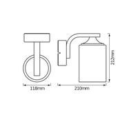 OSRAM ENDURA CLASSIC LANTERN CYLINDER outdoor wall light, white