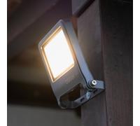 OSRAM ENDURA FLOOD LED outdoor spotlight, grey, 50 W, 3,000 K, IP65