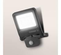 OSRAM ENDURA FLOOD outdoor spotlight, grey, sensor 30 W 840 IP44