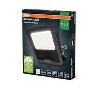 OSRAM Endura Flood PC 100W LED floodlight, 4000K Cool White, 12000 lumens, IP65 floodlight, Recycled Aluminum, 120 lm/W Efficiency, Gray, 230V