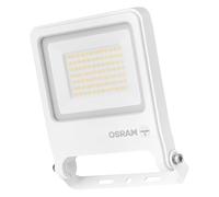 OSRAM Endura Flood PC 50W LED floodlight, 3000K Warm White, 5000 lumens, IP65 floodlight, Recycled Aluminum, 1m Connection Cable, White, 100 lm/W
