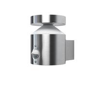 Osram Endura Style Cylinder Outdoor Wall Light with Sensor 150 mm, 3000 K, 660 Lumens, 6 W, Modern Design Stainless Steel, IP44 for Entrances and Facades