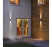 OSRAM ENDURA STYLE LED outdoor wall lamp, rust-coloured, 16 cm, up/down, IP54