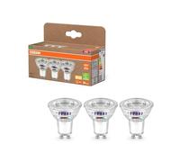 OSRAM Energy Class PAR16 LED Reflector Lamp 2.5 W 450 lm Warm White (2700 K) Clear Lead-Free Glass with GU10 Base Energy Class A 50mm Diameter IP20