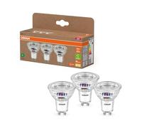 OSRAM LED PAR16 reflector GU10 2.5W 100° 2,700K 3-pack