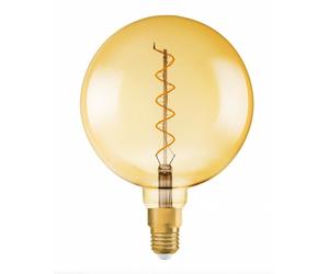 Osram G200 Gold Globe LED Vintage 1906 5W E27 Replaces 28W Halogen