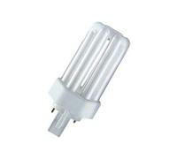 2x 18W (=100W) OSRAM GX24d-2, 2 pin, Low Energy CFL Light Bulb 2700K Warm White