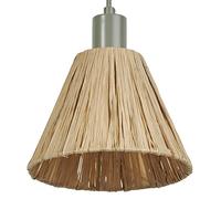 OSRAM Green-Brown Decor Raffia Pendant luminaire Made of Bast and Metal, E27, 200 mm Diameter, lampshade Made of Recycled Material, Sustainable Due to Replaceable Light Source, Simple Installation