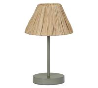 OSRAM Green-Brown Decor Raffia Table luminaire Made of Bast and Metal, E27, 200 mm Diameter, lampshade Made of Recycled Material, Sustainable Thanks to Replaceable Light Source, Simple Installation