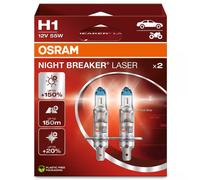 OSRAM Night Breaker Laser +150% H1 Car Headlight Bulbs (Twin Pack)