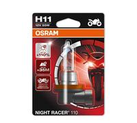 1x OSRAM H11 (711) NIGHT RACER 110 Bulb 12V 55W Vibration Resistance +110% Light