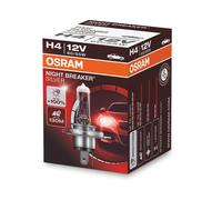 OSRAM H4 472 12V 60/55W Night Breaker Silver +100% Car Headlight Bulbs Twin Pack