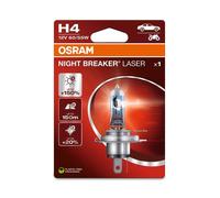 OSRAM H4 Night Breaker Laser Light Bulb 12V 60/55W P43t-38 - 1 piece, silver