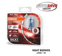 OSRAM - H4 Night Breaker Laser (Next Generation) +150% Car Headlight Bulb (Twin)