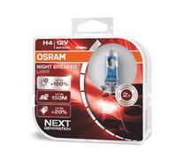 Osram H4 Night Breaker Laser Performance Bright Headlight Bulbs (x2) 64193NL-HCB