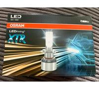 OSRAM LEDriving XTR, ≜H7 LED headlight lamps, cool white LED light, off-road only, 64210DWXTR, folding box (2 lamps)