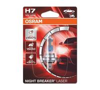 Osram H7 Px26d 12v-55w Night Breaker Laser Blister Bulb Silver
