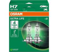 OSRAM H7 Ultra Life Extra Long Life 12V 55W 477 499 Car Headlight Bulbs Twin