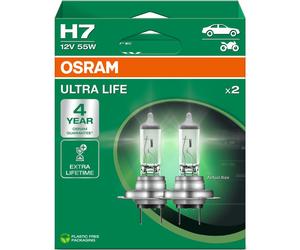 OSRAM H7 Ultra Life Extra Long Life 12V 55W 477 499 Car Headlight Bulbs Twin