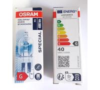 Osram Halogen Capsule Bulb 40W G9 for Oven Up to 300° Pack of 2