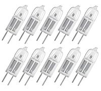 Osram Halogen Pin-Base Lamp G4 Dimmable Halo Star Superstar/EEK C / 12 V / 10 W / 140 Lumen/Warm White - 2800 K, Pack of 10