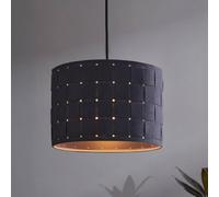 OSRAM hanging light Decor Felt Weaving, Ø 28 cm, grey, felt E27