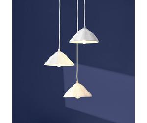 OSRAM hanging light Decor Lotus Leaf, 3-bulb, white, paper, E14