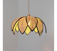 OSRAM hanging light Decor Rattan Lotus, Ø 48 cm, beige, E27