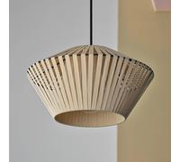 OSRAM hanging light Decor Stripes, Ø 30.5 cm, beige, textile, E27
