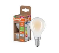 OSRAM in Classic mini Ball Shape, with Decorative LED Filament in Frosted Design, A, E14, 1.2W, 255lm, 4000K, Cool White.No Heating, 6 Pack