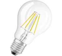 OSRAM Base Classic A Fil 40 Led Lamp with E27 Base, Classic Bulb Shape, Twin Pack, 4W, 470Lm, 2700K, Warm White Light, Low Heat Output, Long Life, Low Energy Consumption