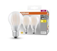 OSRAM LED BASE CLASSIC A / LED lamp, classic bulb shape, with screw base: E27, 7.20 W, 220?240 V, 60W frosted, 2700 K, 2pack