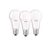 OSRAM LED Base Classic A / LED-lamp in bulb shape with E27-base / not dimmable / replacement for 100 Watt / Matt / warm white - 2700 Kelvin / pack of