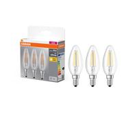 OSRAM LED Base Classic B / LED-lamp in candle shape with E14-base / not dimmable / replacement for 40 Watt / Filementstil clear / warm white - 2700 K