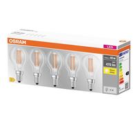 OSRAM LED BASE CLASSIC P 4W 827 Clear E14 Bulb