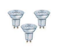 OSRAM LED Base PAR16 / LED-Reflectorlamp with GU10-base / not dimmable / replacement for 50 Watt / 36° beam angle/ warm white - 2700 Kelvin / pack of 3