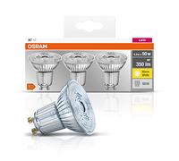 OSRAM LED Base PAR16 / LED-Reflectorlamp with GU10-base / not dimmable / replacement for 50 Watt / 36° beam angle / warm white - 2700 Kelvin / pack of 3