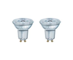 Osram LED Base PAR16 reflector Lamp, with GU10 socket, not dimmable, 3.6 W Replaces 50 watts, 36 ° beam angle, Warm White - 2700 Kelvin, 2-pack